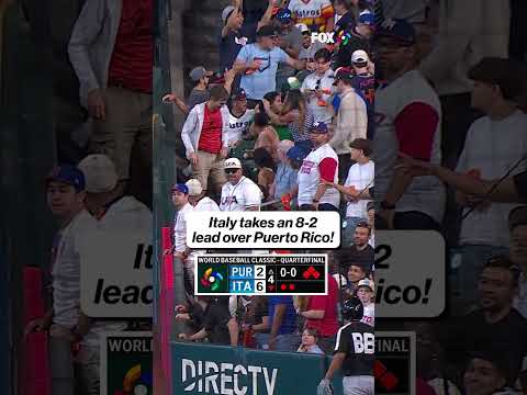 Italy’s offense keeps dominating #Italy #PuertoRico #WBC #WorldBaseballClassic #MLB