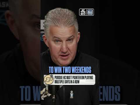 Matt Painter on the challenge of playing consecutive days in Big Ten Tournament #basketball #purdue