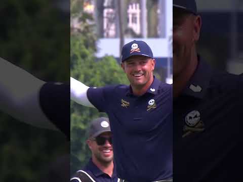 What A Shot Bryson Dechambeau #brysondechambeau #livgolf #singapore #golf #chipin