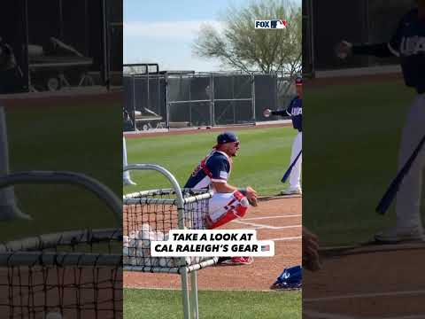 Cal Raleigh is getting ready for the World Baseball Classic 💪🇺🇸 #wbc #baseball #usa