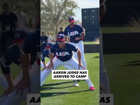 The captain has shown up to camp ๐ซก๐บ๐ธ #wbc #baseball #usa