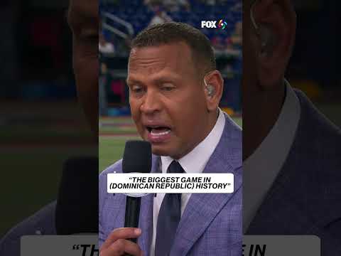‘BIGGEST game in Dominican Republic history’ 👀 #arod #worldbaseballclassic #usa #dominicanrepublic