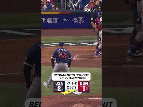 Bednar is CLUTCH 💪 #usa #worldbaseballclassic #baseball #davidbednar