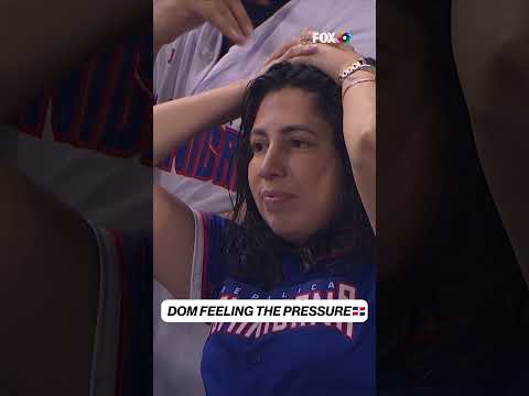DR on edge with just 6 outs left 😬 #WBC #WorldBaseballClassic #MLB #USA #dominicanrepublic