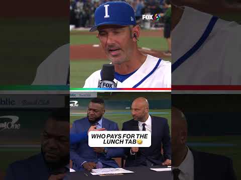 Who pays for the lunch tab? 😂 #derekjeter