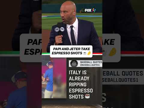 That’s that me espresso ☕️ #WBC #WorldBaseballClassic #MLB #DavidOrtiz #DerekJeter