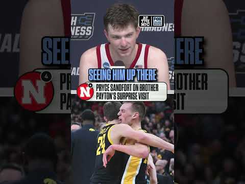 Pryce Sandfort got a SURPRISE visit from his brother ❤️ #basketball #cbb #brothers