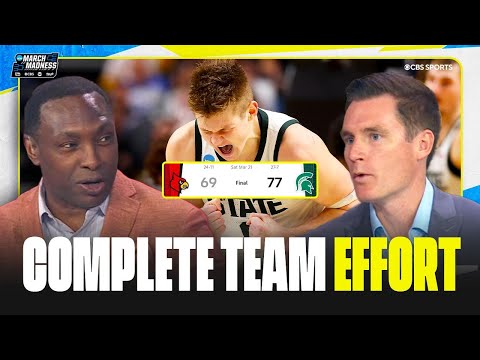 Michigan State handles Louisville to advance to Sweet 16 | 2026 March Madness Highlights & Analysis