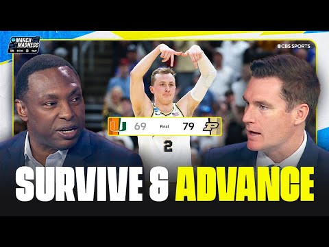 Purdue outlasts Miami, advances to Sweet 16 | 2026 March Madness Highlights & Reaction