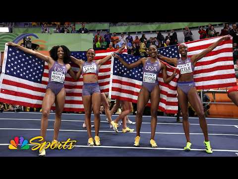 Team USA women secure 4x400m relay SWEEP for Americans at World Indoor Championships | NBC Sports