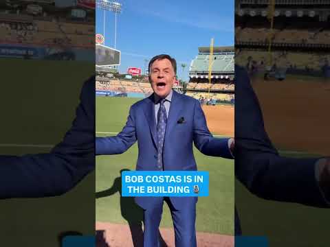 It’s Opening Day in LA with Bob Costas! 🎙️🐐