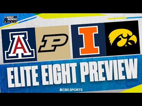 Elite Eight Saturday PREVIEW: Arizona vs Purdue, Illinois vs Iowa | 2026 March Madness