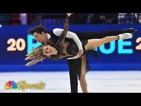 Emilea Zingas and Vadym Kolesnik win FIRST WORLDS MEDAL with ice dance bronze | NBC Sports