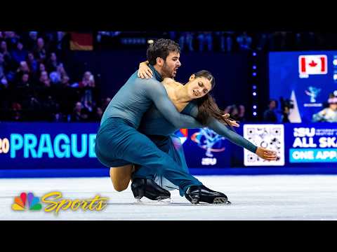 Double it! Cizeron and Fournier Beaudry back Olympic gold with WORLD CHAMPIONSHIP | NBC Sports