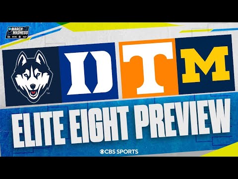 Elite Eight Sunday PREVIEW: UConn vs Duke, Tennessee vs Michigan | 2026 March Madness