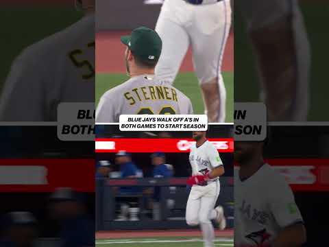 Another night, ANOTHER walk-off winner for the Jays in Toronto 🔥 #baseball #mlb #bluejays