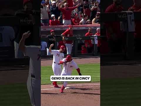 Eugenio Suarez first homer of the season put the Reds on top! #mlb #baseball #reds
