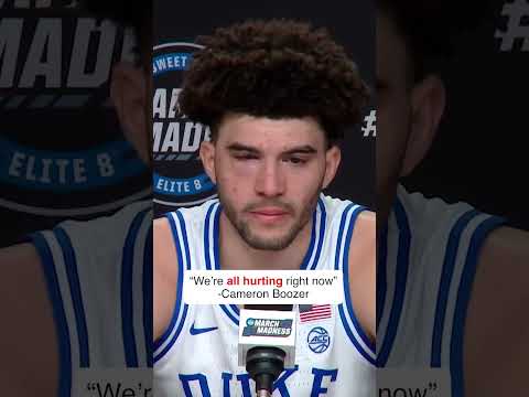 Cameron Boozer emotional after the loss to UConn 💔