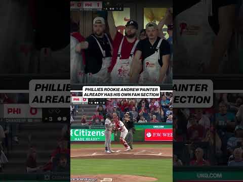 Not a bad debut for Andrew Painter: 8 Ks and some brotherly love from “Andrew’s Painters” 🎨 #mlb