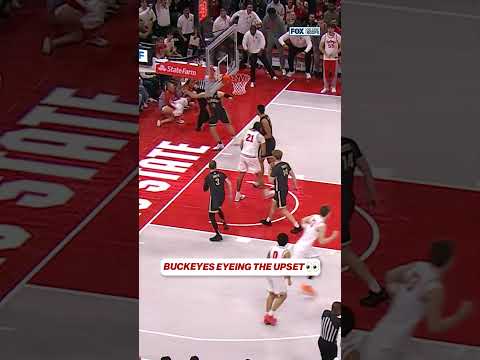 Ohio State eyeing the upset 👀 #ohiostatebuckeyes #basketball