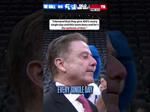 ‘I’m gonna be crying all summer’ 😂 Rick Pitino on Zuby Ejiofor #basketball #cbb #stjohns