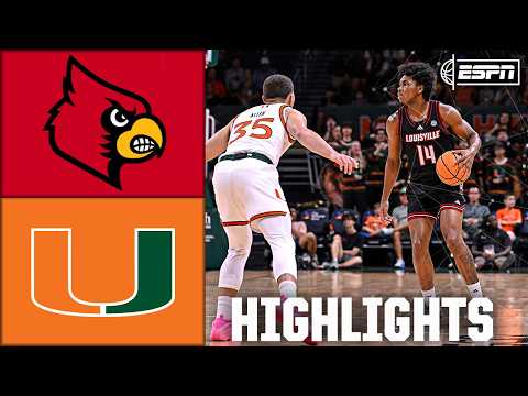 Louisville Cardinals vs. Miami Hurricanes | Full Game Highlights | ESPN Game Highlights