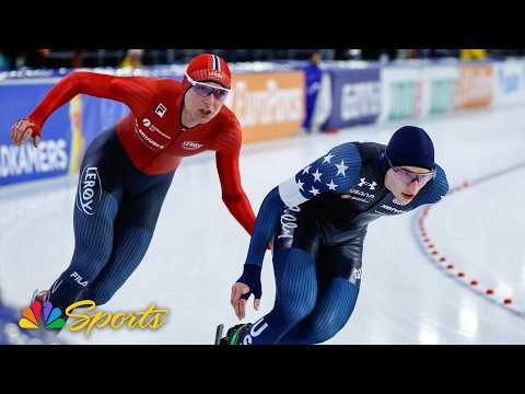 Jordan Stolz 8th in 10,000m, 4th overall in Allround quest at speed skating worlds | NBC Sports