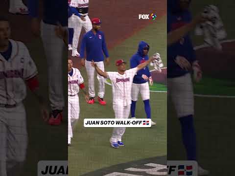 JUAN SOTO WALK-OFF HOME RUN FOR DOMINICAN REPUBLIC! 🇩🇴 #juansoto #walkoff #baseball