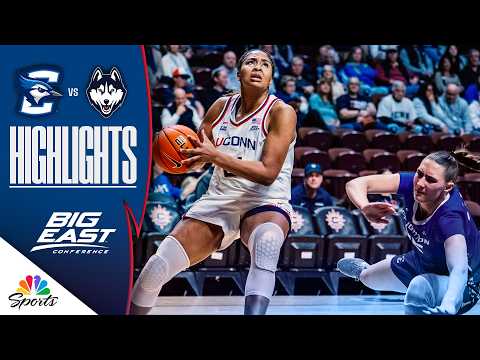Creighton vs. No. 1 UConn | BIG EAST WOMEN’S BASKETBALL TOURNAMENT HIGHLIGHTS | 3/8/26 | NBC Sports