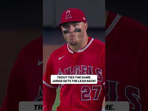 The 2nd time hat Mike Trout and Aaron Judge have homered in the same game! #MLB #MikeTrout