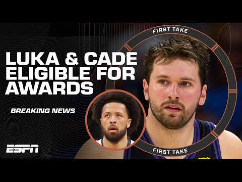 Luka Doncic & Cade Cunningham WILL BE ELIGIBLE for postseason awards 🚨 | First Take