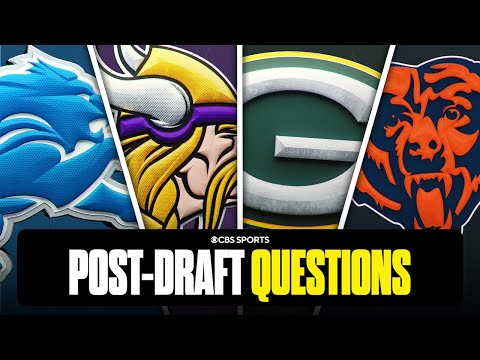 Biggest post-draft questions for every NFC North team 🤔 | Lions, Vikings, Packers, Bears