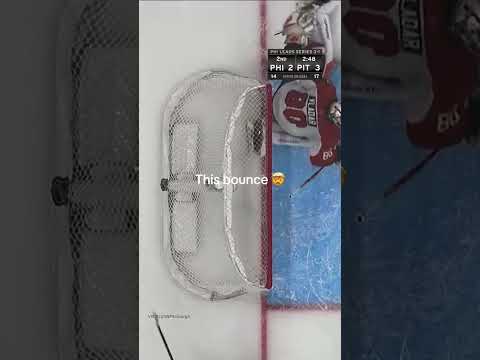 Insane ricochet can make or break your season in the #stanleycup playoffs 😭