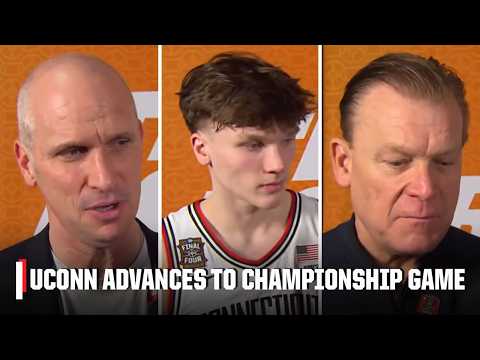 Dan Hurley, Braylon Mullins & Brad Underwood react to Illinois-UConn | ESPN College Basketball