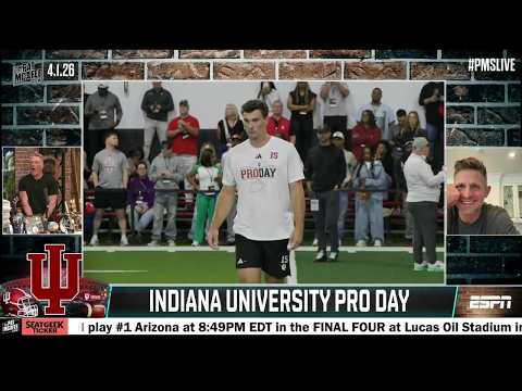 Making Dan Orlovsky watch Fernando Mendoza’s Indiana Pro Day ๐
| The Pat McAfee Show