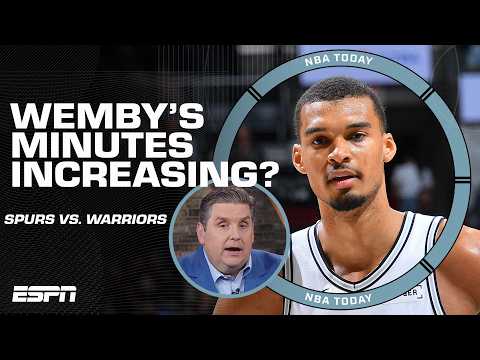 SPURS vs. WARRIORS PREVIEW 🔮 Wemby’s minutes are COMING INTO FOCUS 👀 – Windy | NBA Today