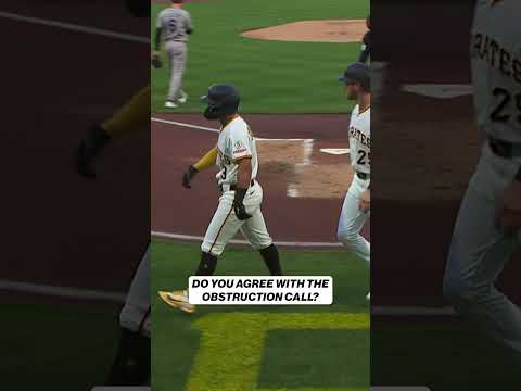 Nick Gonzales was ruled safe at home due to interference from Jose Quintana 😲 #baseball