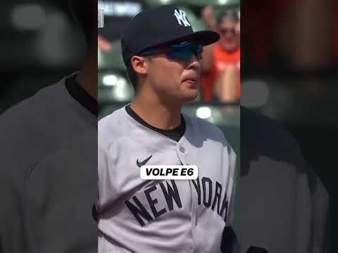 Anthony Volpe already committed an error in his first start with the Yankees this year 😁 #yankees