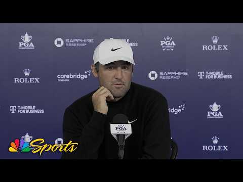 Scottie Scheffler endures challenging second round at PGA Championship | Golf on NBC Sports