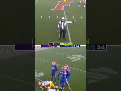 That time a shoe toss led to a game-winning field goal for LSU 😅