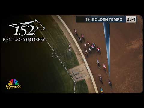 Overhead view of the massive Kentucky Derby 2026 comeback finish | NBC Sports