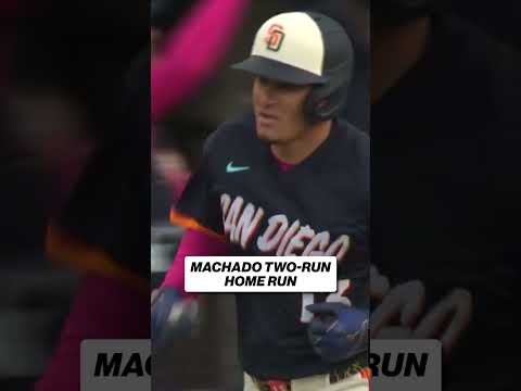 Manny Machado rips a two-run homer to even the score! #padres #mlb #baseball #homerun