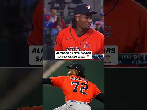 Alimber Santa had a jolly debut in the Astros combined no-hitter last night! 🎅 #astros #mlb
