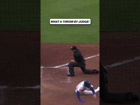 Aaron Judge with a cannon to keep the game scoreless! 😮💨 #mlb #yankees #aaronjudge #baseball
