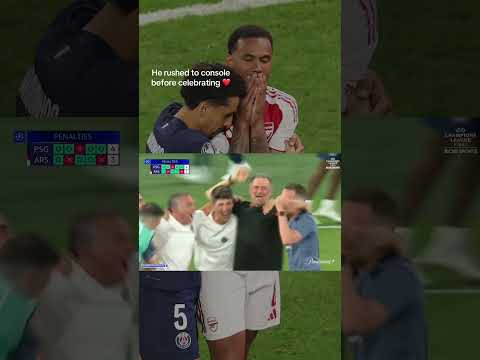 Marquinhos rushed to console fellow Brazilian Gabriel Magalhães after his missed penalty