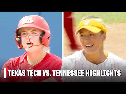 EXTRA INNINGS 🍿 Texas Tech vs. Tennessee | Full Game Highlights | Women’s College World Series