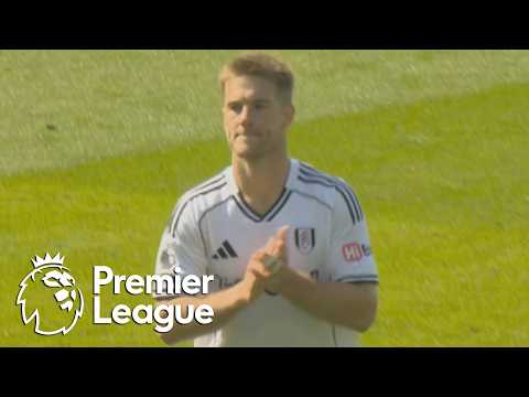 Joachim Andersen sent off for lunging tackle on Adrien Truffert | Premier League | NBC Sports