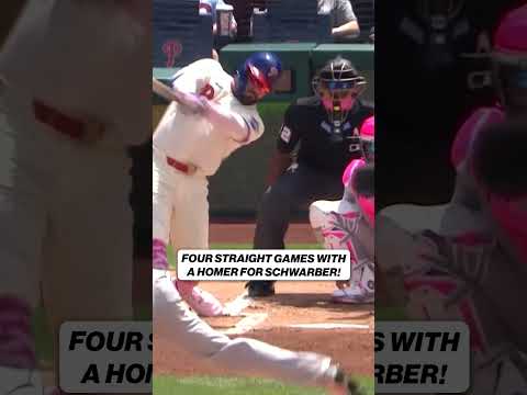 Kyle Schwarber joins Judge and Murakami with his league-leading 15th home run! 😮 #phillies #mlb