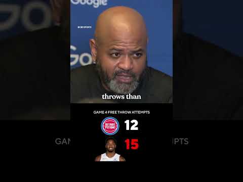 The Pistons coach took issue with the free throw disparity after Game 4 #nbaplayoffs