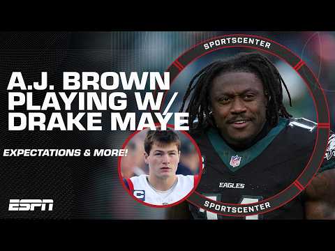 ‘MATCH MADE IN HEAVEN!’ Harry Douglas on A.J. Brown’s relationship with Drake Maye 👏 | SportsCenter